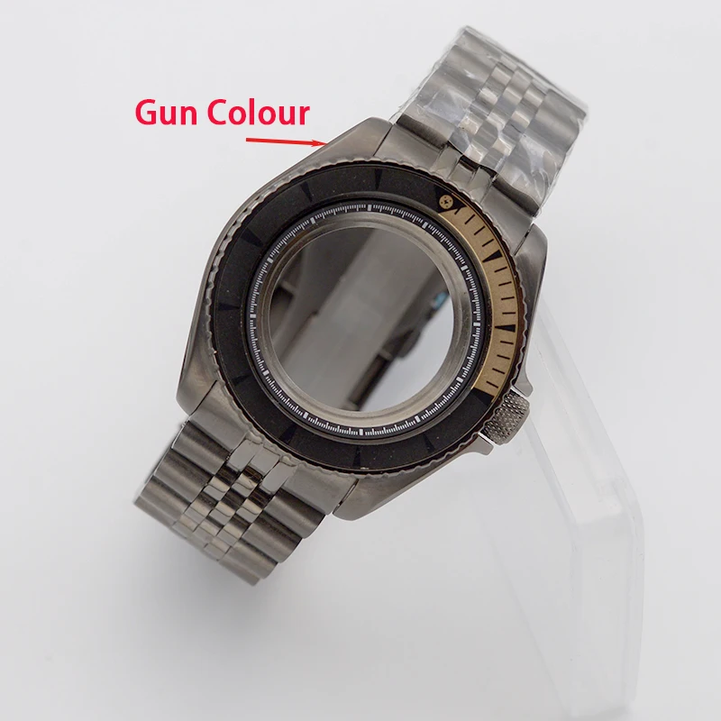 

42mmSX 007 Watch Case Scratch Resistant Sapphire Crystal Compatible with NH35 Movement 28.5mm Dial Diving Watch Accessory