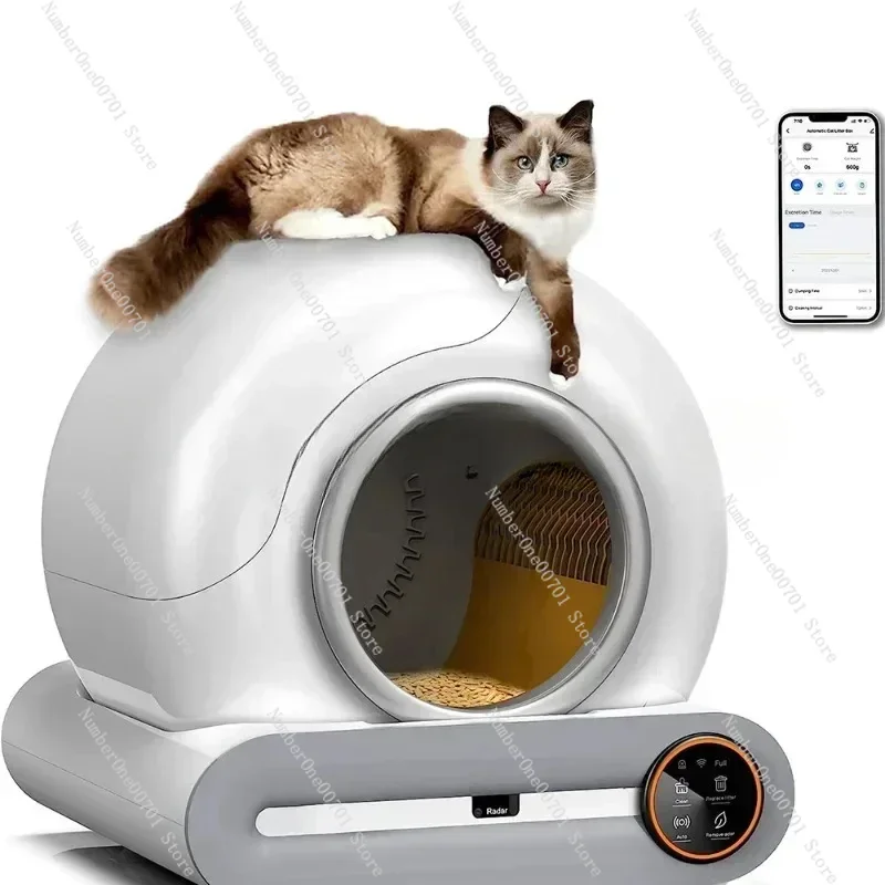 Automatic Cat Litter Box Intelligent App Control Self-Cleaning Cat Litter Box Cat Litter Box Electronic Pet Toilet Cat-Related