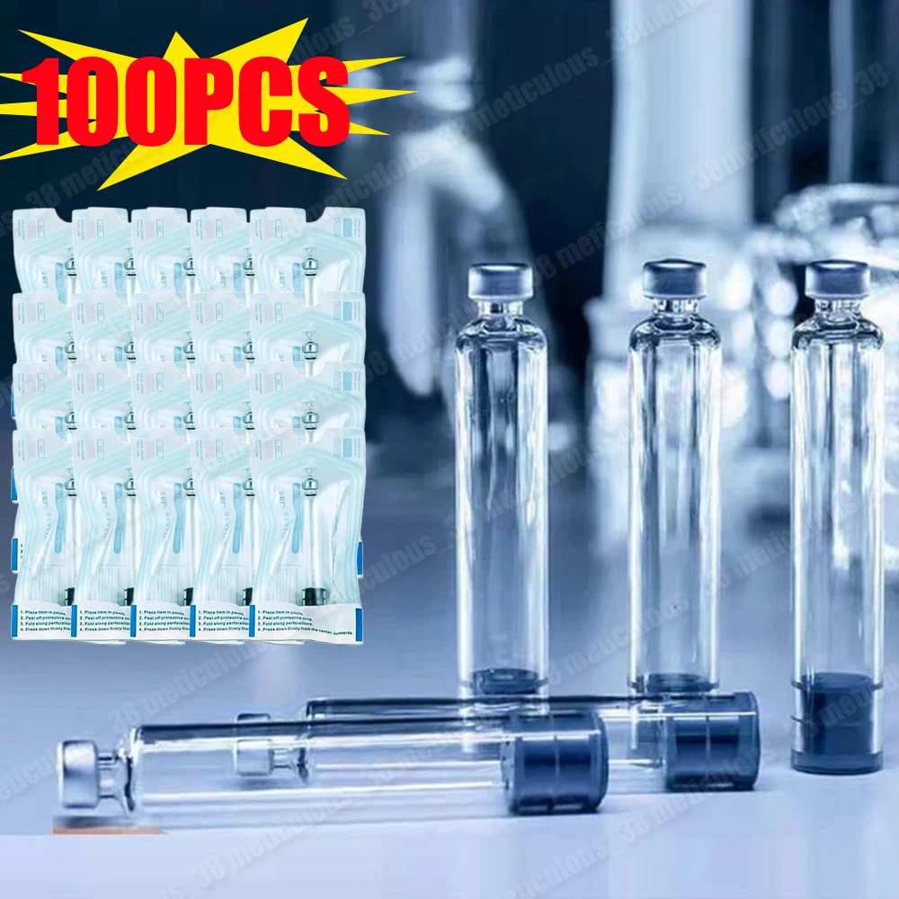 

Lot 100pcs Insulin Cartridges 3ml Empty Cassette Bottle for Lilly Insulin Injection Pen Individual Packaging Medical Aesthetics