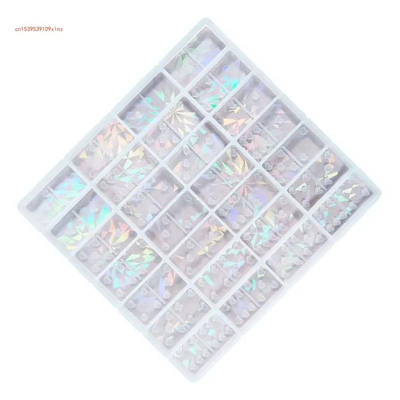 Handmade Light Dominoes Silicone Mold Scented Gypsum Ornaments Drop