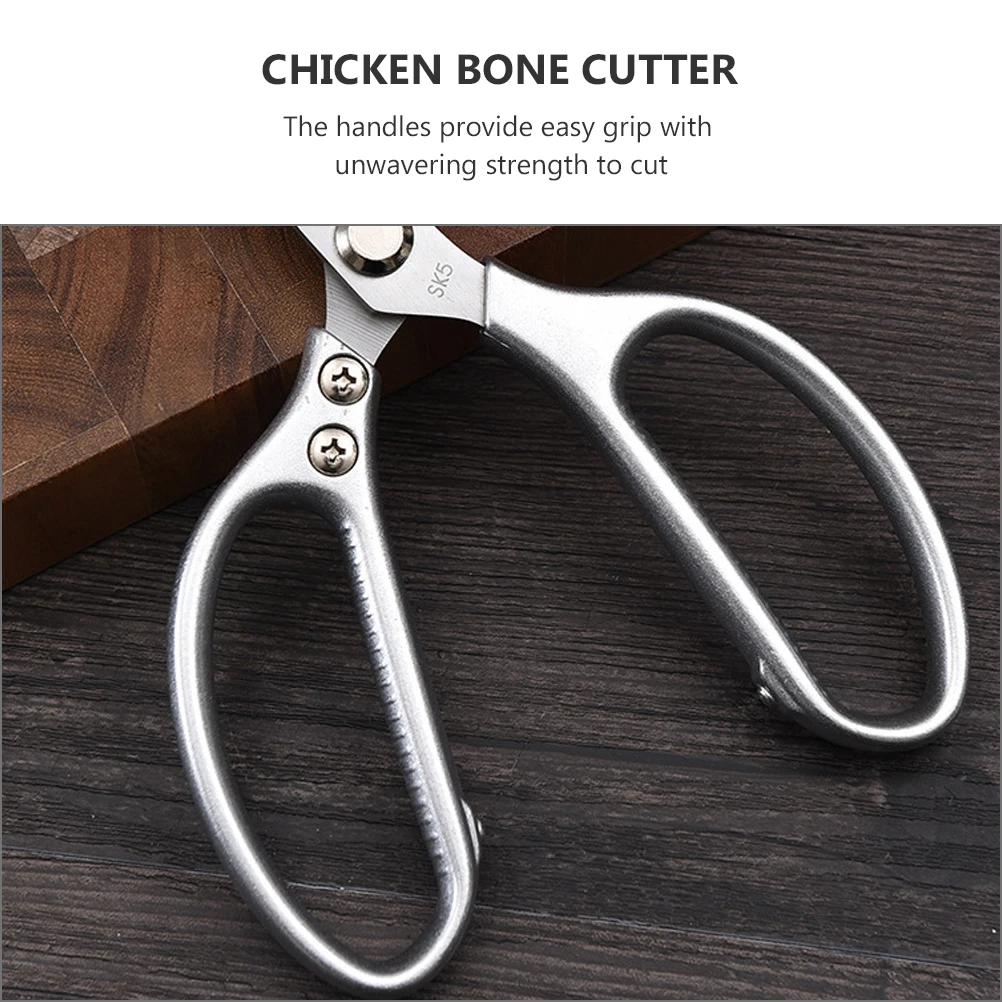 

Stainless Steel Kitchen Scissors Heavy Duty Chicken Bone Cutter Ambidextrous Grip for Meat Poultry Seafood