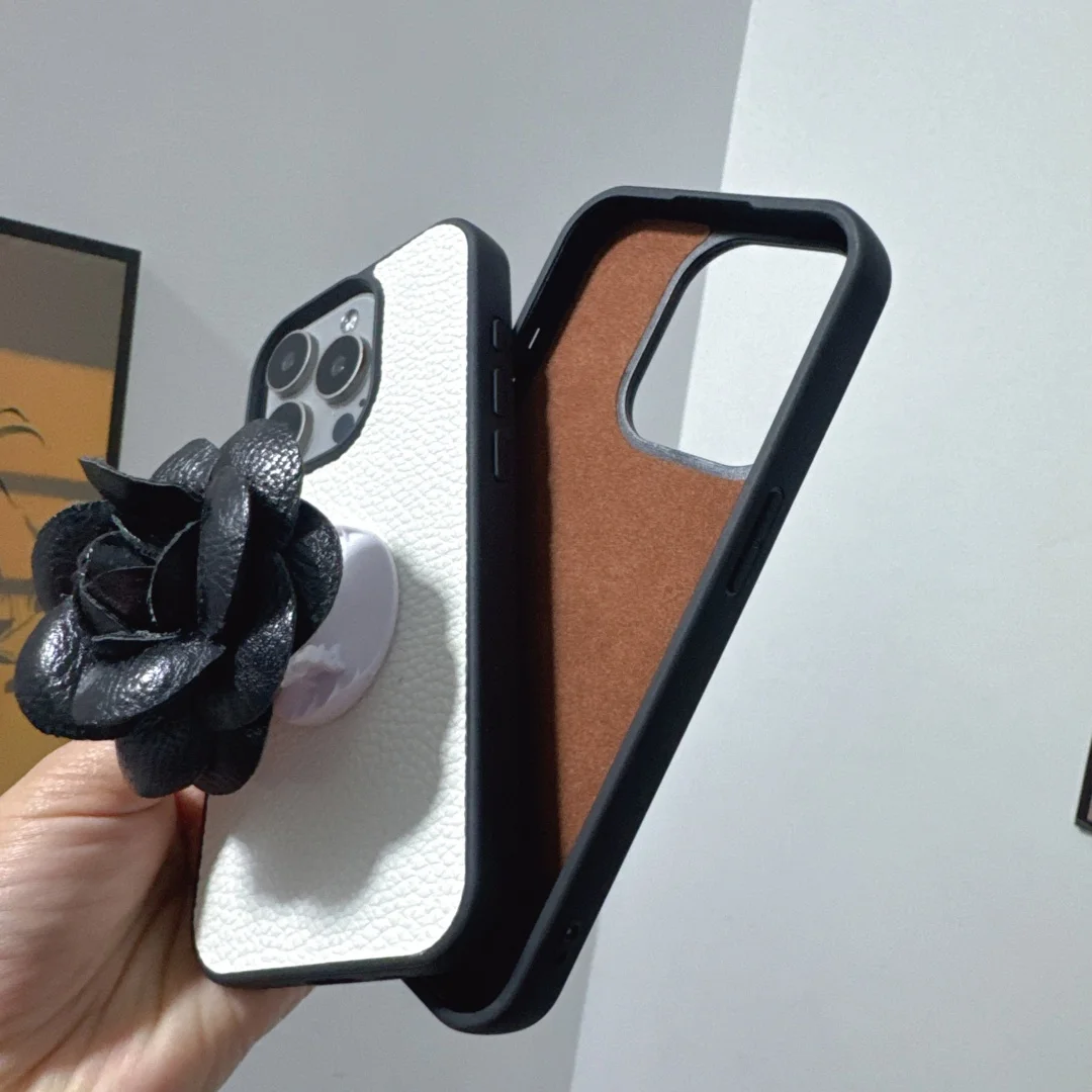 

Невидимый складной кожаный чехол с поддержкой цветов для iPhone 17, 16, 15, 14, чехол для телефона 15, 14, 13 Pro MAX, жесткий противоударный чехол