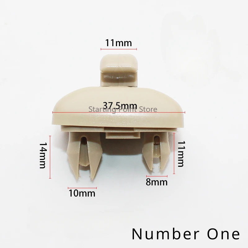 Beige Suitable for Audi A4L Q5 Visor Latch Makeup Mirror Block Latch Hook