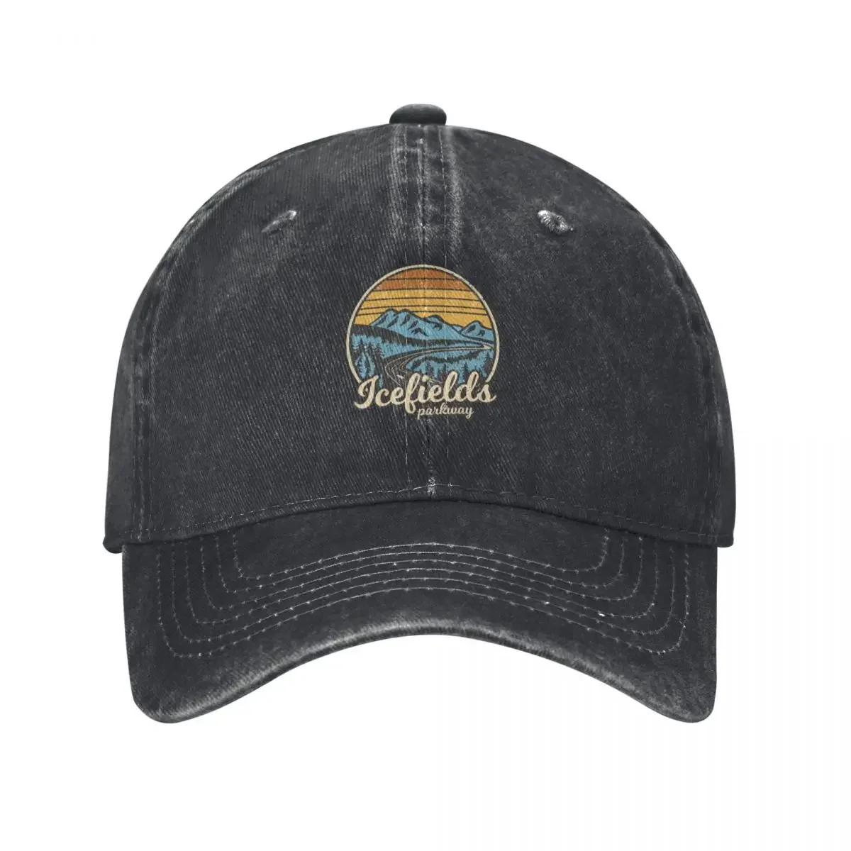 Icefields Parkway Alberta Canada Retro Baseball Cap boy Hat Beach Bag Bobble Hat Funny Hats Caps Women Men's