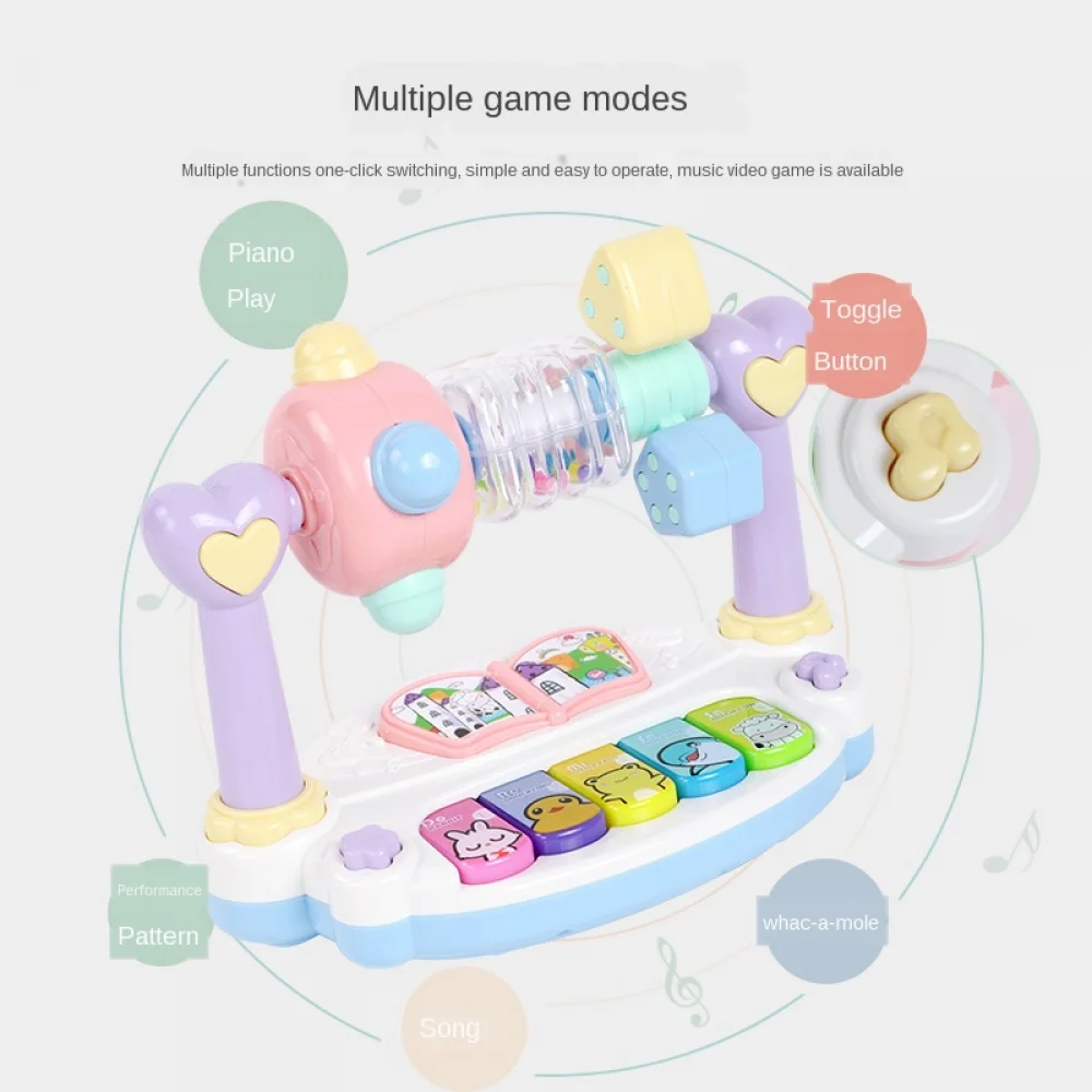 유아 조기 교육 음악 피아노 장난감, 가벼운 소리, 다기능 유아 놀이 악기, 어린이를 위한 전기 피아노 장난감