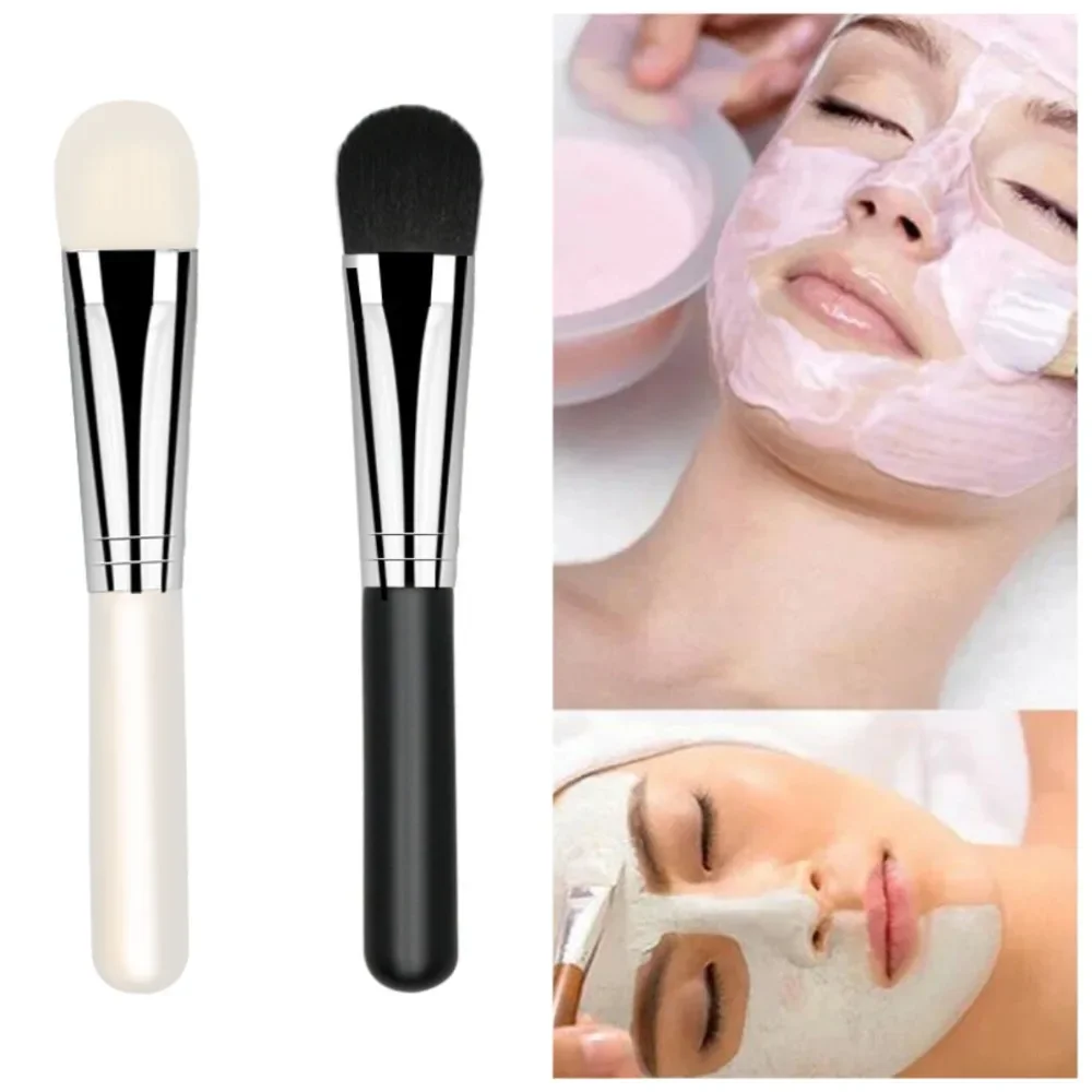 

Face Mask Brush Flat Soft Hair Facial Cleansing Skin Care Blender Foundation Applicator Concealer Brush Beauty Makeup Tool