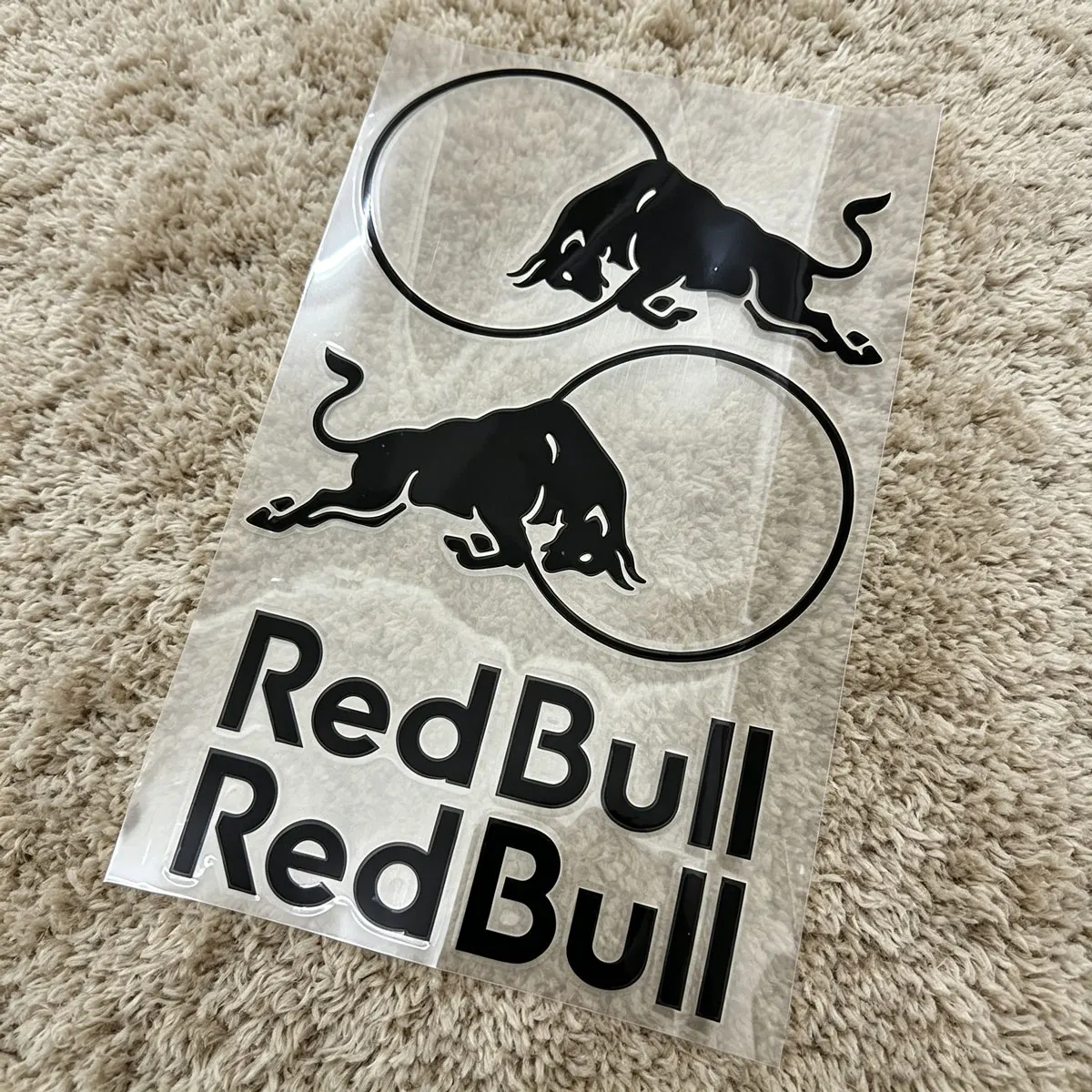 Pegatinas Negras de Red Bull para Motocicletas, Calcomanías con el Logotipo para Yamaha, Honda, Suzuki, Kawasaki, Ducati