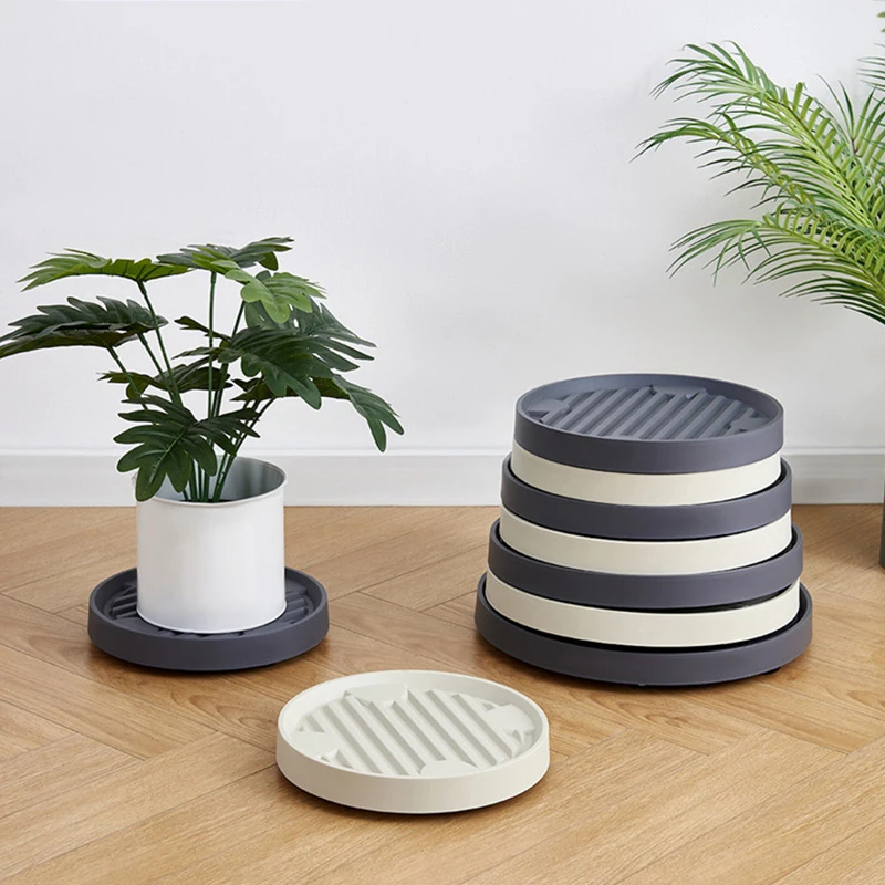 

Поднос для горшков с колесами, круглый подвижный кашпо, тележка, поддон на тележке, уличный домашний цветок дерева