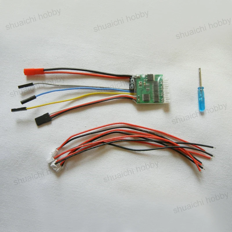 2S-6S 4 Channel Bidirectional Brushed Electric Speed Controller 2Ax4 6V-25V Dual-way ESC for Mecanum 4-wheeler Car Models