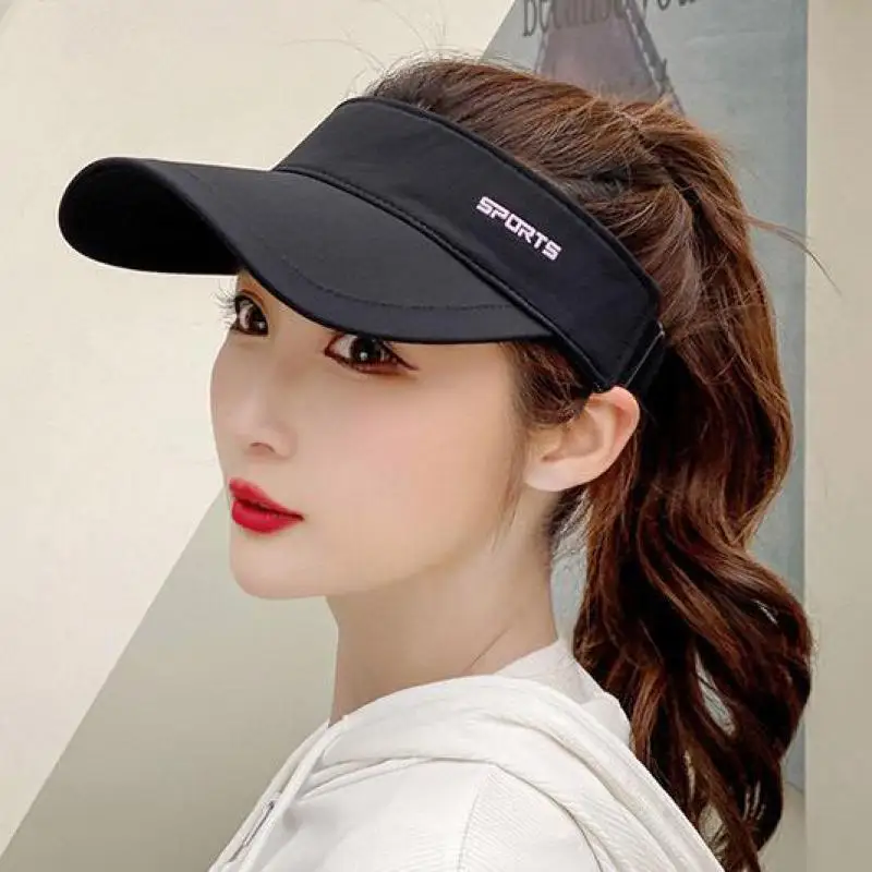 COKK Summer Hats For Women Men Kids Parent Child Empty Top Sun Hat Ladies Outdoor Sun Protection Sports Visor Cap Sunhat Girls