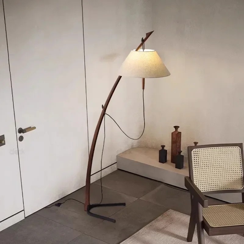 Vintage boarding hotel style art fishing retro floor lamp