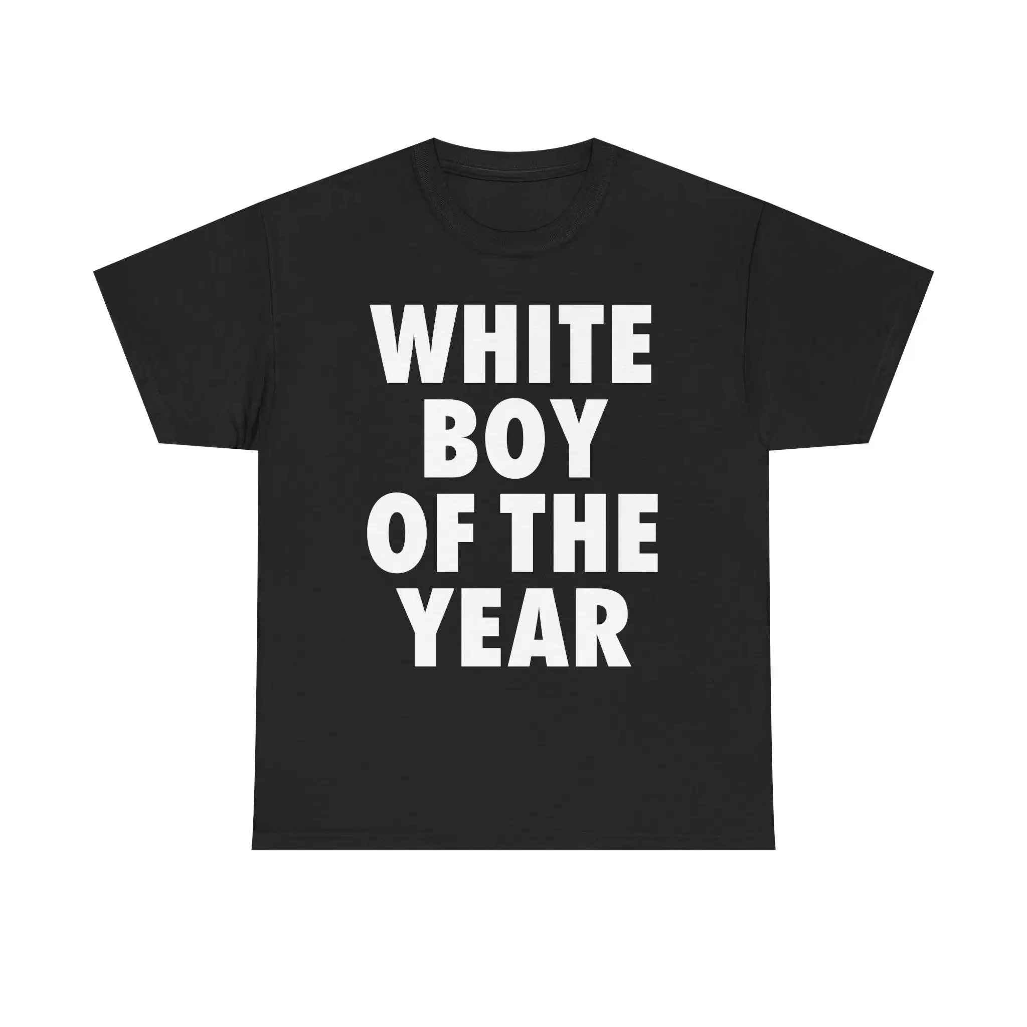 2026 New Cool Motion Range WHITE BOY OF THE YEAR SHIRT - Man Menswear Oversized Tshirt Streetwear Casual Classic C