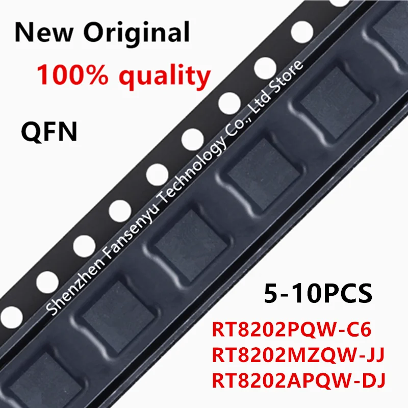 

(5-10piece)100% New RT8202AGQW RT8202APQW (DJ-BM DJ-..) RT8202MGQW RT8202MZQW (JJ=EH JJ=..) RT8202PQW (C6-.. C6=..) QFN-16