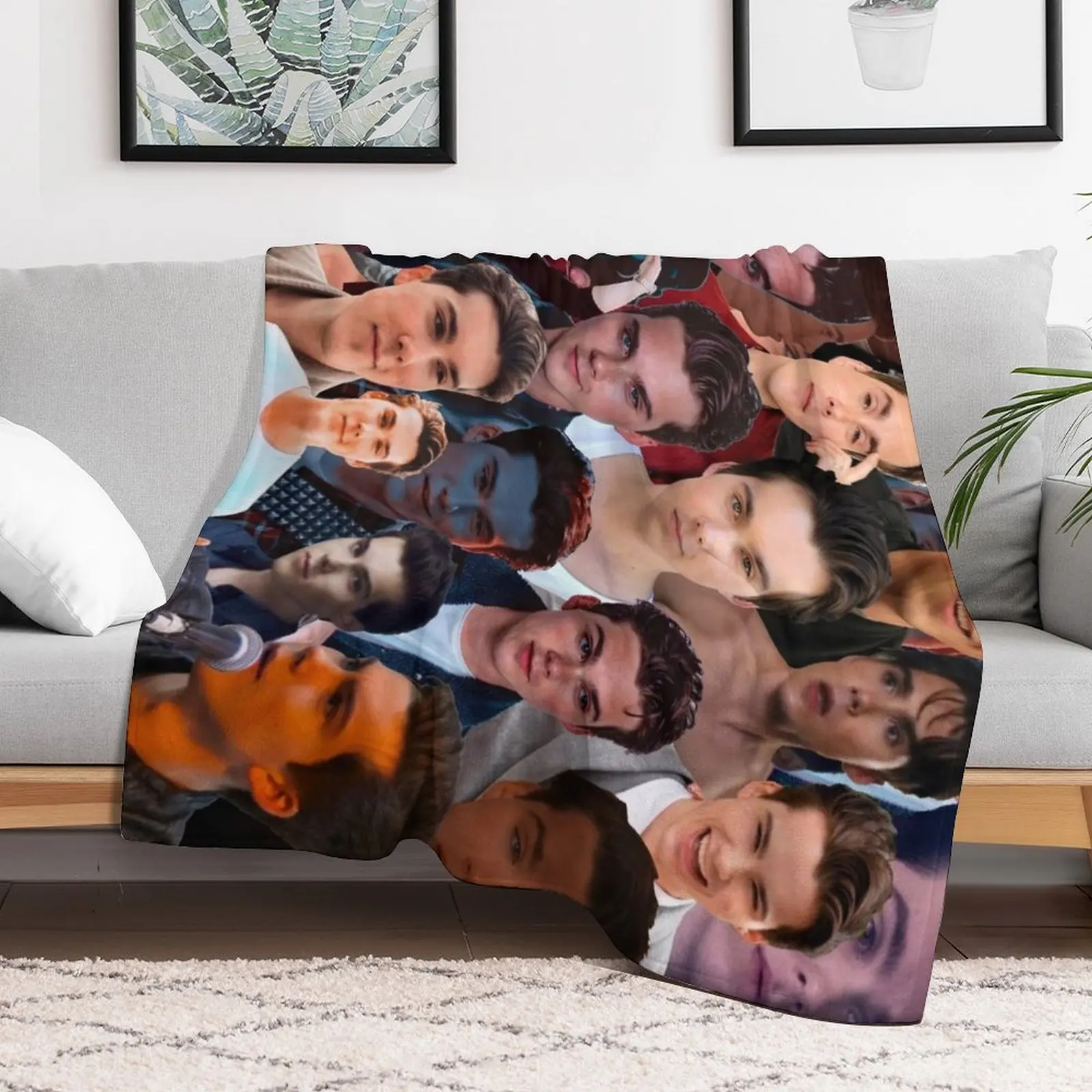 Jeremy Shada Photo Collage Throw Blanket Sofa Quilt christmas gifts Decoratives Soft Blankets