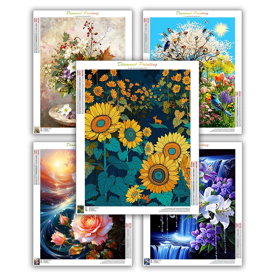 CHENISTORY 5d Diamond Painting Arts Diy Gift Paint With Diamonds flowers Wall Decor Diy Idea Needle Arts Craft Diamond Mosaic