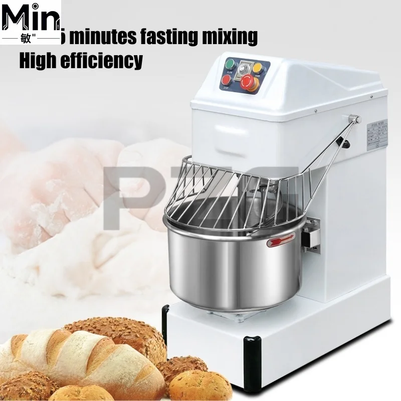 8kg 20L Commercial Spiral Dough Mixer Kneader Bakery Dough Kneading Equipment for Bread Pastry Baking
