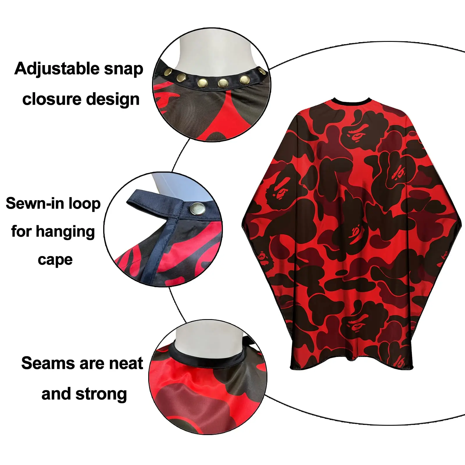 

Professional Waterproof Hairdressing Apron Set Anti-Static Barber Cape Salon Tools for Men Haircut Stylist Work Gifts