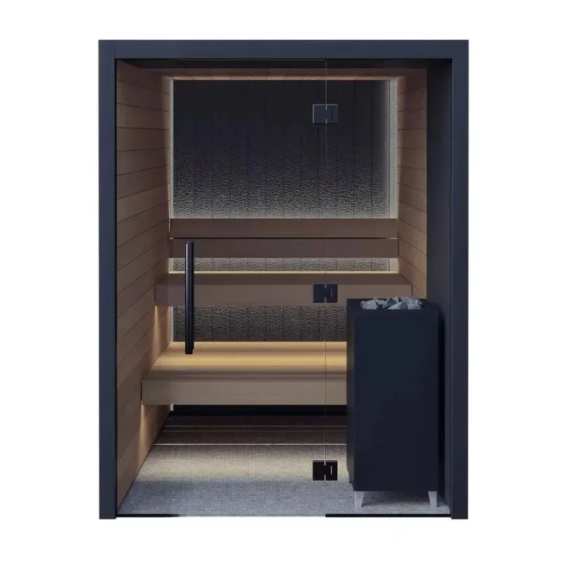 Cheapest Hemlock Red Cedar Wood Traditional Steam Sauna Room With Wholesale Price