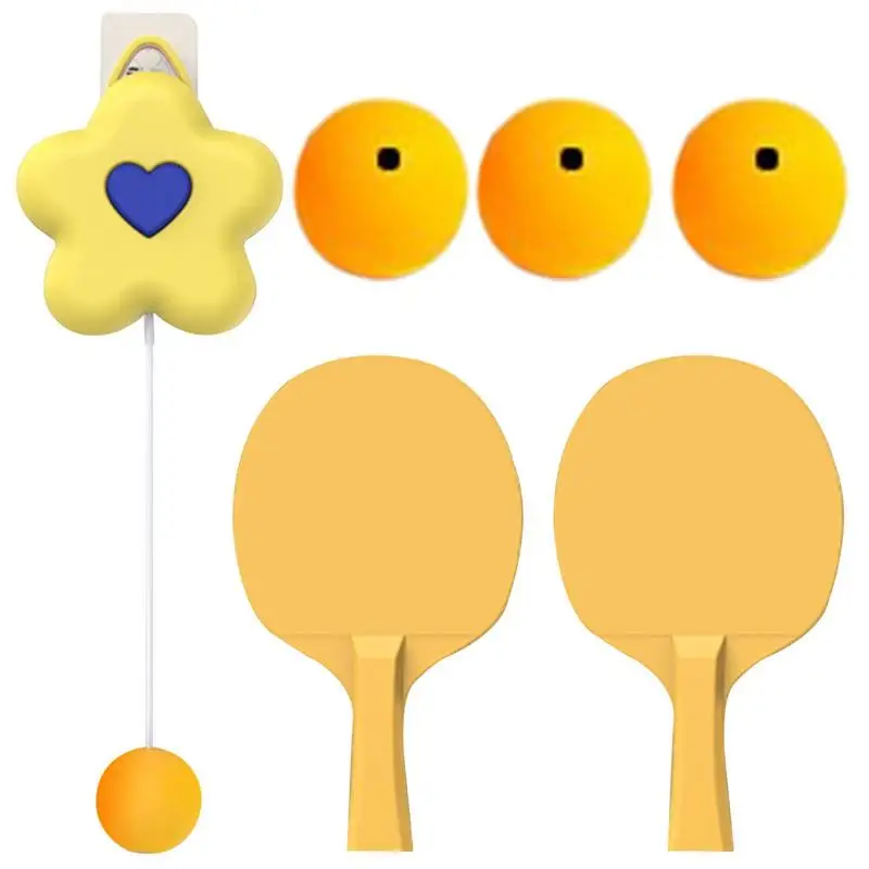 

Table Tennis Self Training Set Quick Installation Hanging Pingpong Balls Table Tennis Trainer For Hand-eye Coordination Practice