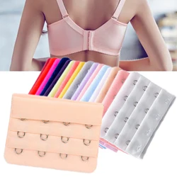 Elastic Bra Extension Strap Hook Clip Expander for Women Replacement Adjustable 3 Rows 4 Buckles Bras Extension Strap Extenders