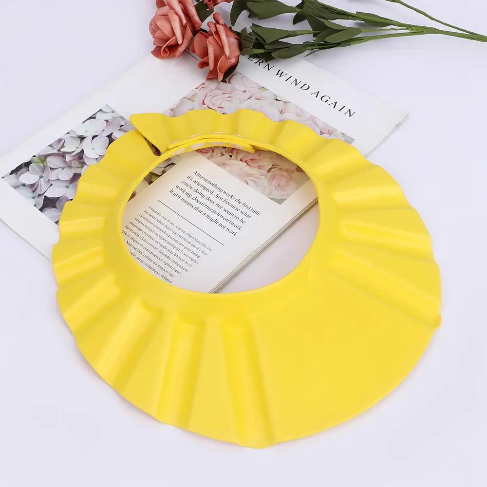 

New Soft Kids Shampoo Wash Hair Shield Shower Cap Hat Bathing