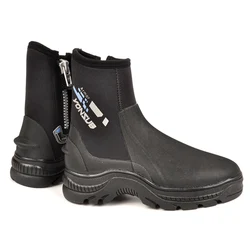 Botas de mergulho em neoprene premium, sapatos de água 5m, botas Wetsuit, sola de borracha antiderrapante, zíper YKK para surf e mergulho, 1 par