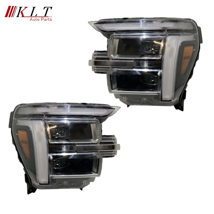 

KLT Best Quality 2024-2025 F150 LED Platinum Black Headlight Right Passenger Side OEM