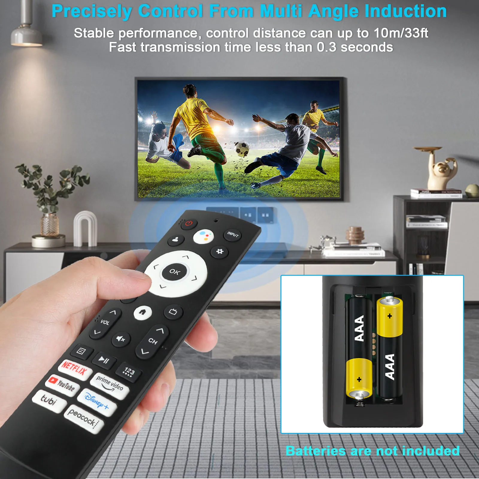 New Voice Remote Control ERF3M90H Use for Hisense Smart TV 43A6H 43A65H 43A68H 50A65H 50A68H 50A65k 55A6H 55A65H 55A68H 65A6H