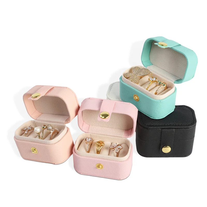1pcs Spot Mini Minimalist Jewelry Box, Portable Travel Earrings, Rings, Necklaces, Jewelry Storage Box