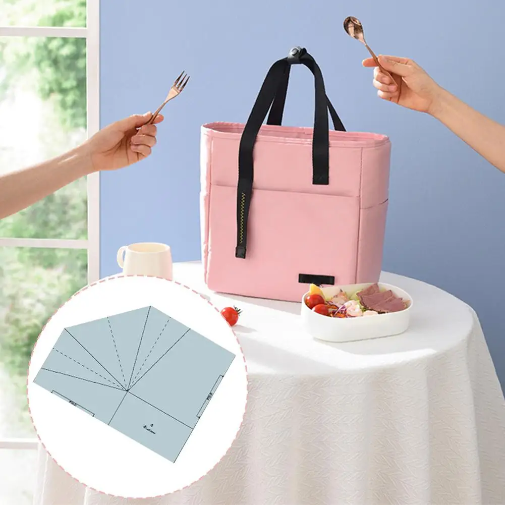 Acrylic Creative Holiday Tote Sewing Ruler Handbag Handbag Ruler Making Convenient Time-Saving Measurements Accurate Sewing L1C5