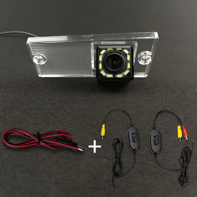 Wireless Car CCD Rear Camera Fisheye 4 8 12 Led Dynamic Night Vision For Kia Sportage 2000-2006 2007 2008 2009 2010 2011 2012