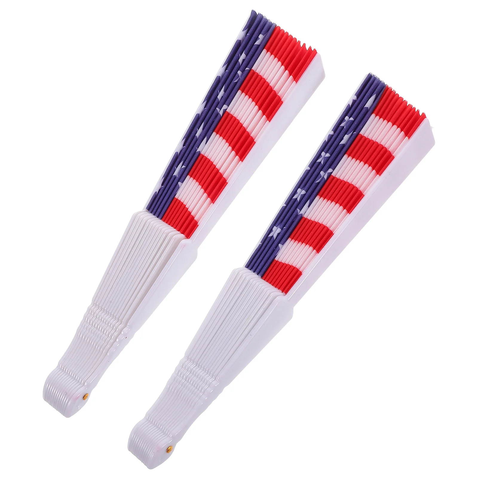 

2pcs Independence Day Fans Patriotic American Flag Design Foldable Handheld Fan For July 4Th Party Memorial Day Parade Outdoor