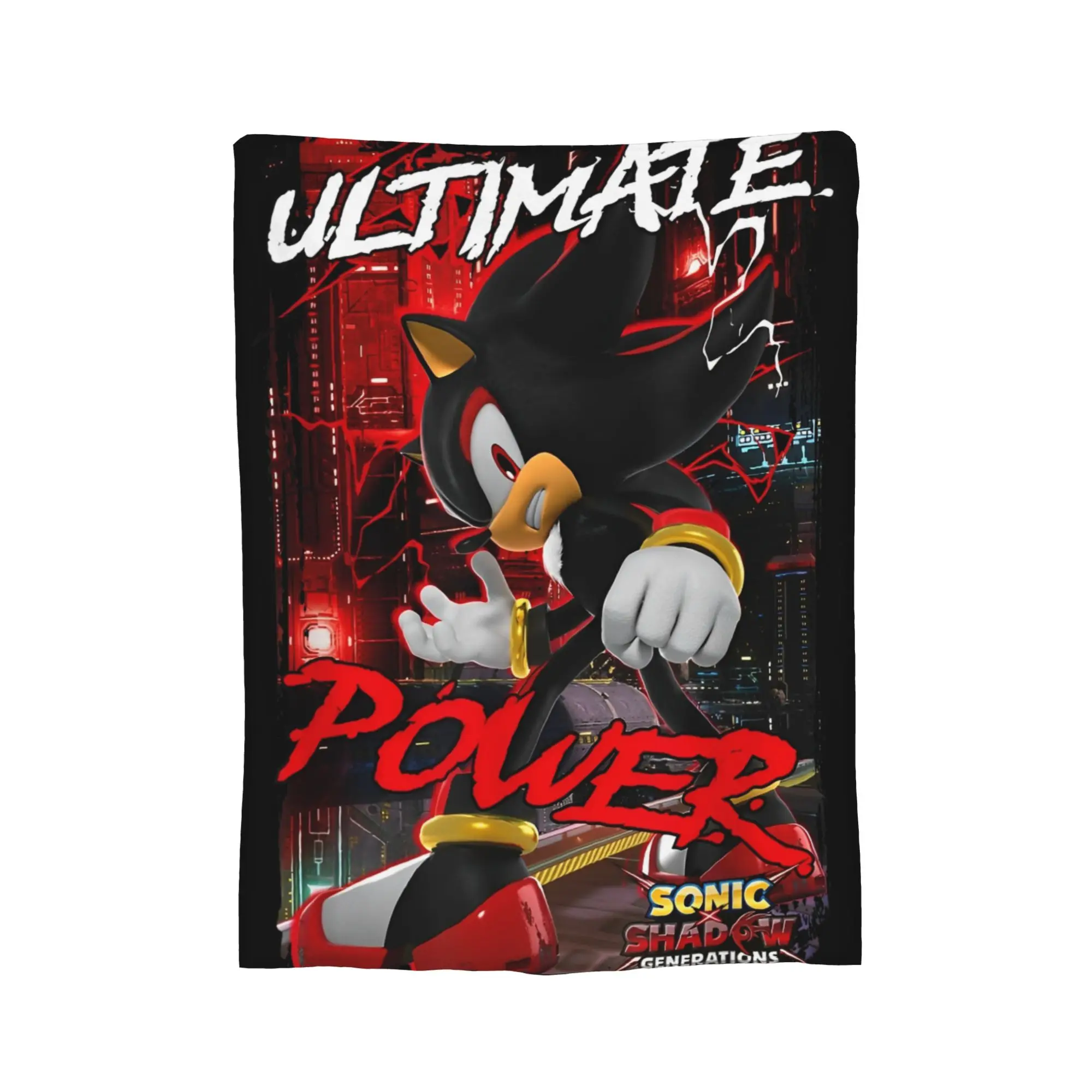 Shadow The Hedgehog Fleece Blanket Customized Throw Blankets for Bed Sofa Couch 200x150cm Quilt