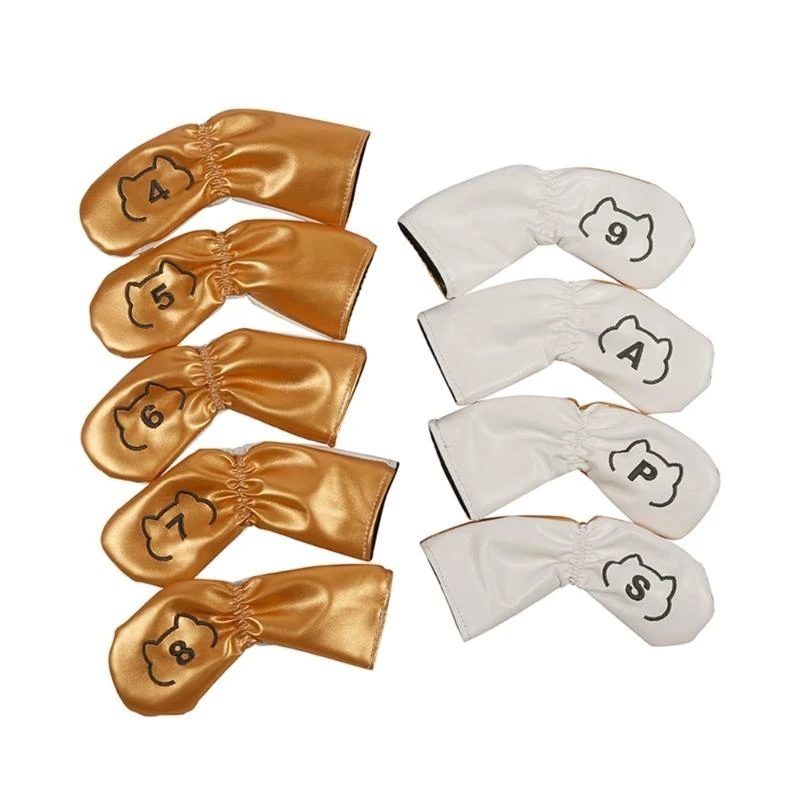 

9Pcs Golfs Club Headcover Waterproof Golfs Club Head Cover Fit Most Golfs Iron JOME