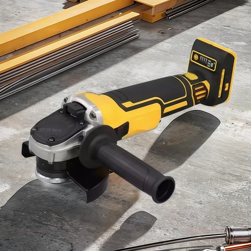 

Бесщеточная аккумуляторная угловая шлифовальная машина 125 мм, 9000 об/мин, режущий станок, полировальный станок для литиевых батарей 20 В