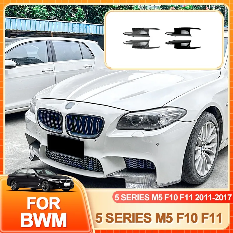 

Glasses Holder Hot For BMW 5 Series M5 F10 F11 2011-2017 Front Bumper Angle Wind Car Sticker Exterior Decoration Modification