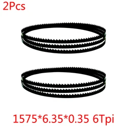 Ferramentas de serra de fita para madeira para Draper, Scheppach, HBS20, TPI 6 10 e 14 Lâmina de serra, 1575mm x 6,35mm, 1/4 em x 0,35mm, 8 pol, 1 PC, 2 PCs, 3PCs