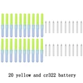 yellow B and battery
