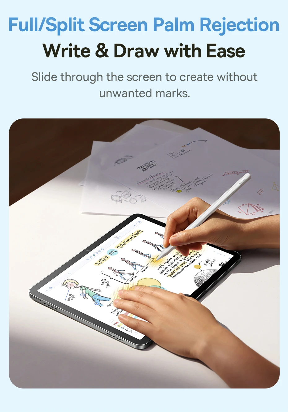 Baseus Stylus Stift Kabellose Aufladung für Apple Pencil Magnetische Anziehung für iPad Pro Air Mini Bluetooth 23h Akkulaufzeit Tablet-Stift – Detail 13