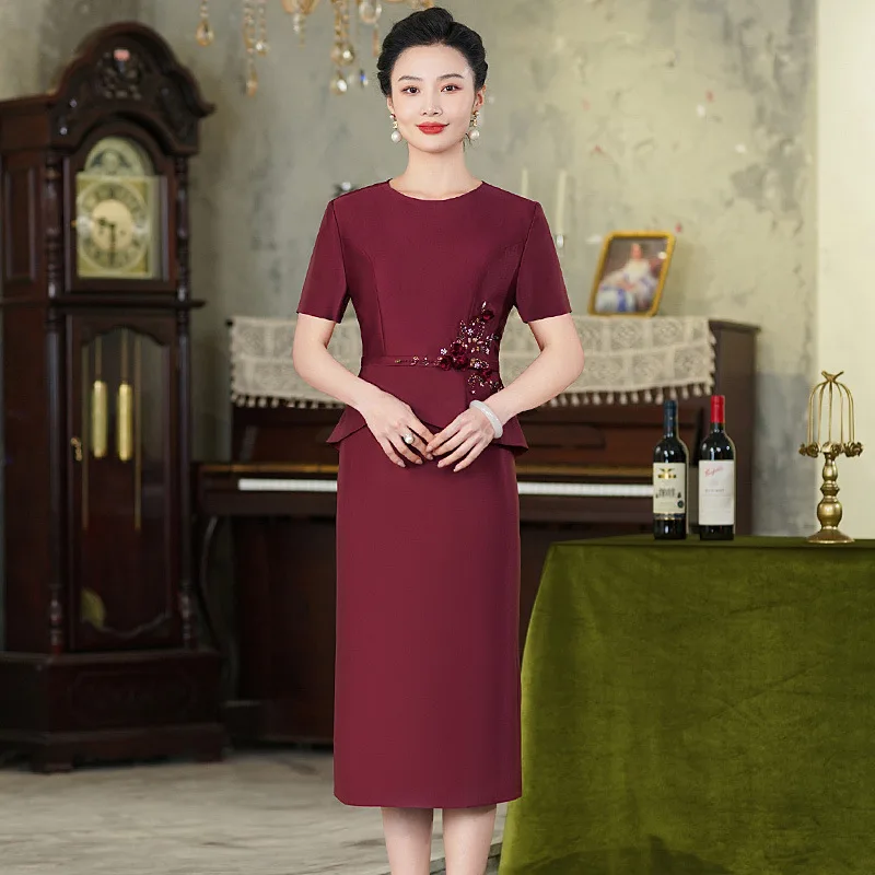 Yourqipao Chinese Mother Of The Groom Cheongsam Evening Dress Wedding Guest Party Gowns For Women