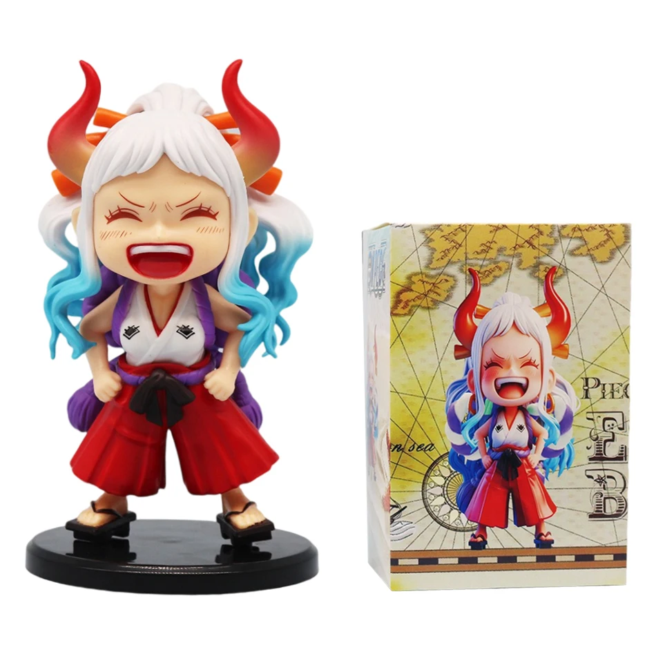 Anime One Piece Monkey D. Luffy Roronoa Zoro Sanji Portgas·D· Ace Yamato Q Versie Anime Figural Pvc Model SurpriseToy Kerstcadeau