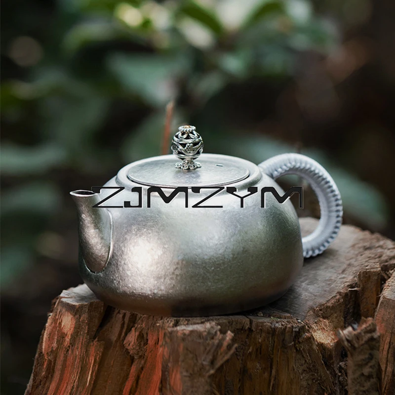 Outdoor Pure Titanium Teapot  Pot Tea Set Titanium Teacup Portable Tea Set Titanium Kettle