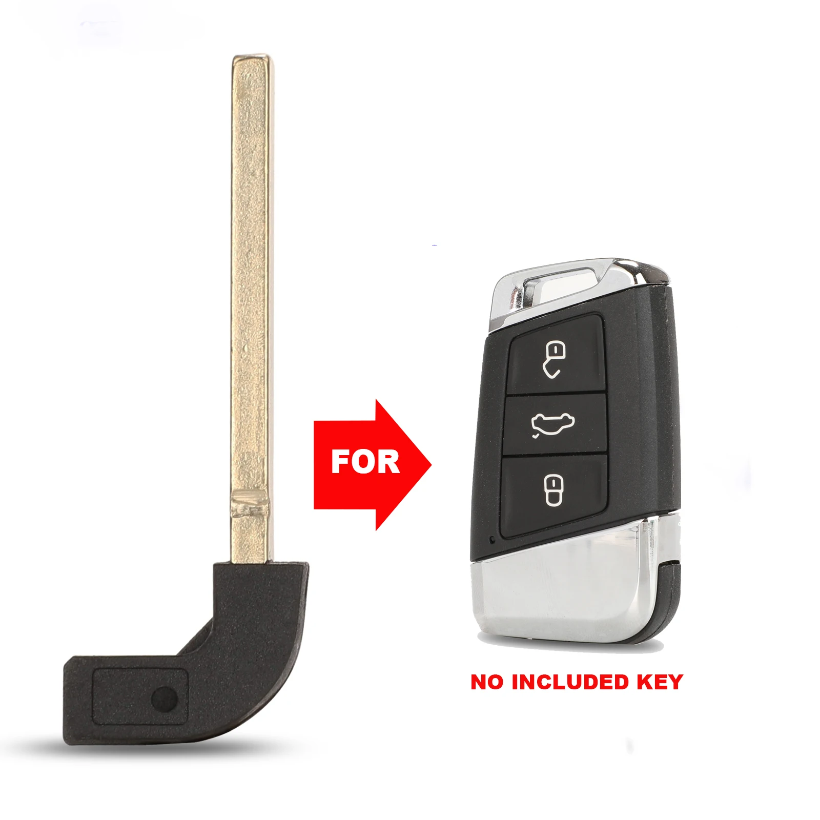 

jingyuqin Replace Smart Car Key Shell Blade For Volkswagen VW Passat B8 New Magotan B5 Skoda A7 Variant Auto Insert Key Blade