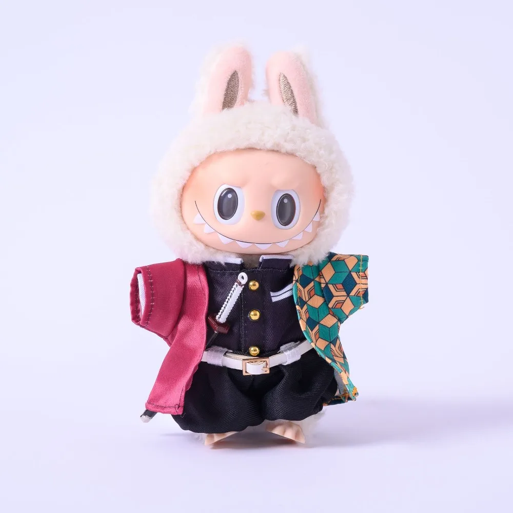 

Для 15/17 см кукла Лабу, одежда, крутые вещи, кимоно, меч самурая, аксессуары для кукол, игры для сидения, подарок на Рождество, день рождения, игрушка