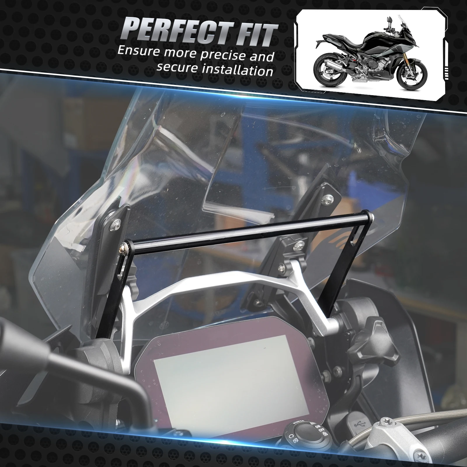 Für BMW R1250GS /GSA Navigationshalterung GPS-Halterung R 1250GS R1250 GS Adventure 2018-2024 R1200GS GSA R1200GS Adventure 2013-2018 – Detail 7
