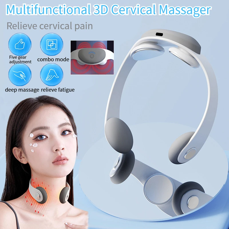 

Интеллектуальный новый массажер для шеи, пять регулировок скорости, горячий компресс с постоянной температурой, облегчение дискомфорта плеч и шеи.