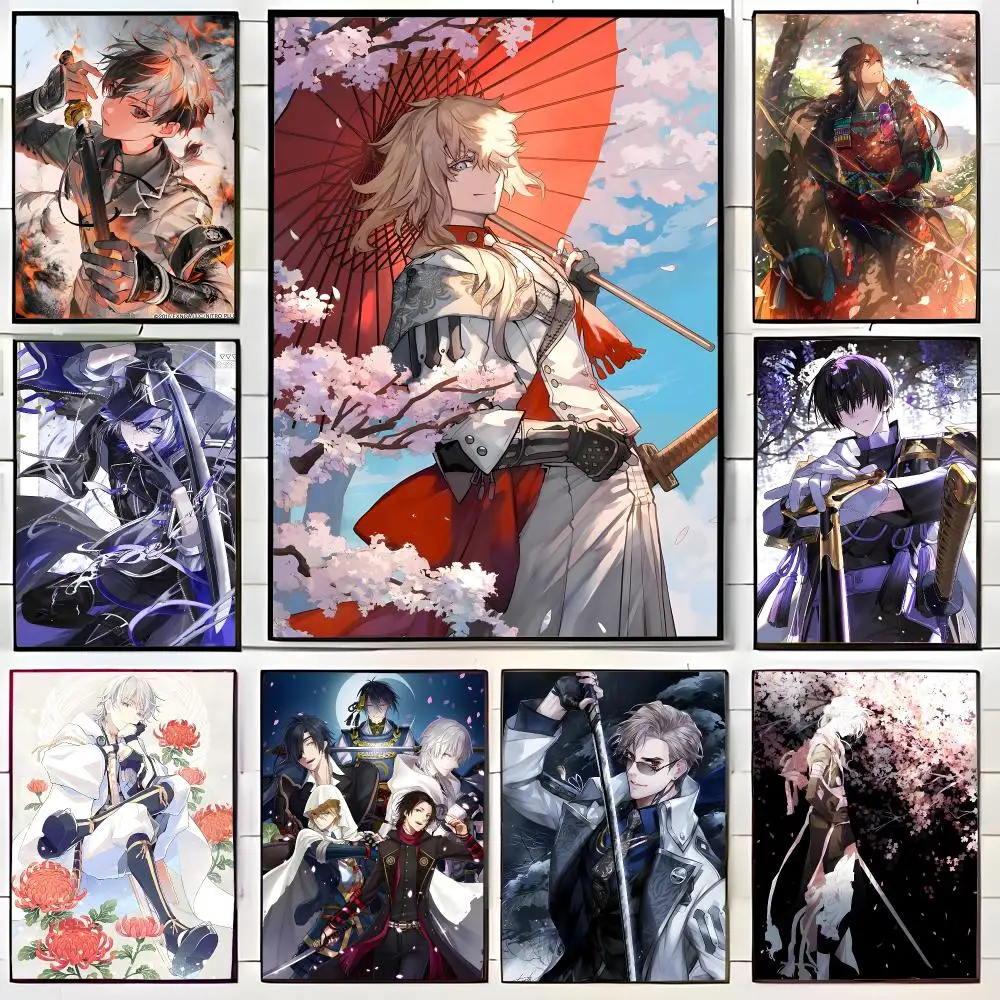 Elegant Historical Game T-Touken Ranbu Poster Wall Art Print Decorative Mural Home Decor Gift Unframed