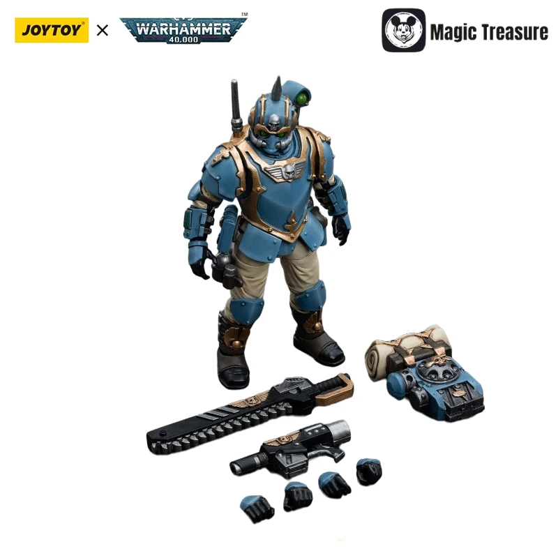 

in stock JOYTOY Genuine 1/18 Warhammer 40K Astra Militarum 55th Kabik Eagle Regiment Captain Storm Lord Model Toy Collection