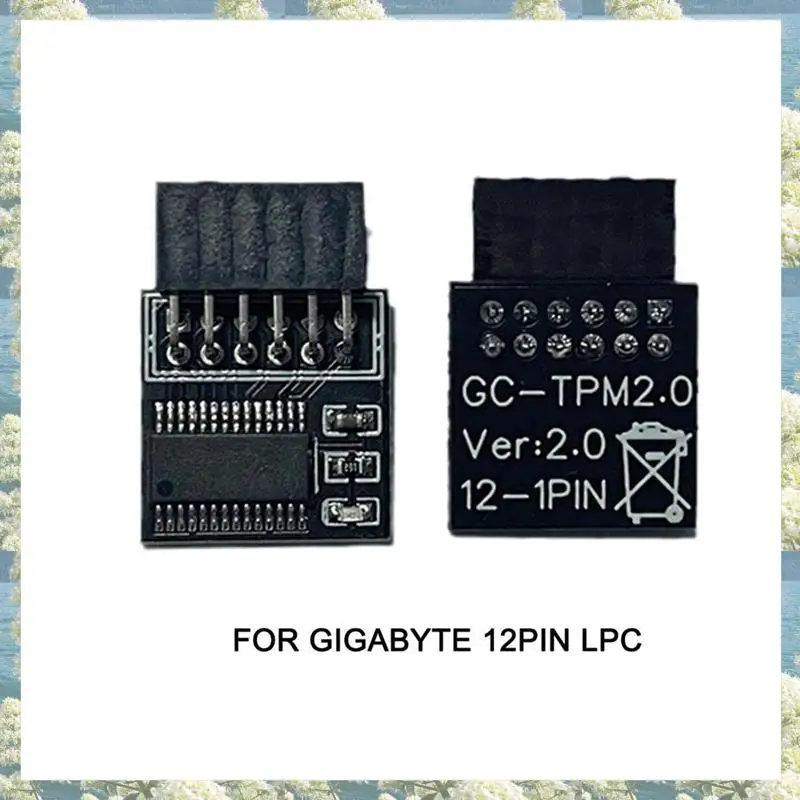 Nowość-2X TPM 2.0 moduł bezpieczeństwa szyfrowania karta zdalna LPC-12PIN moduł dla GIGABYTE 12PIN LPC TPM2.0 LPC 12 Pin
