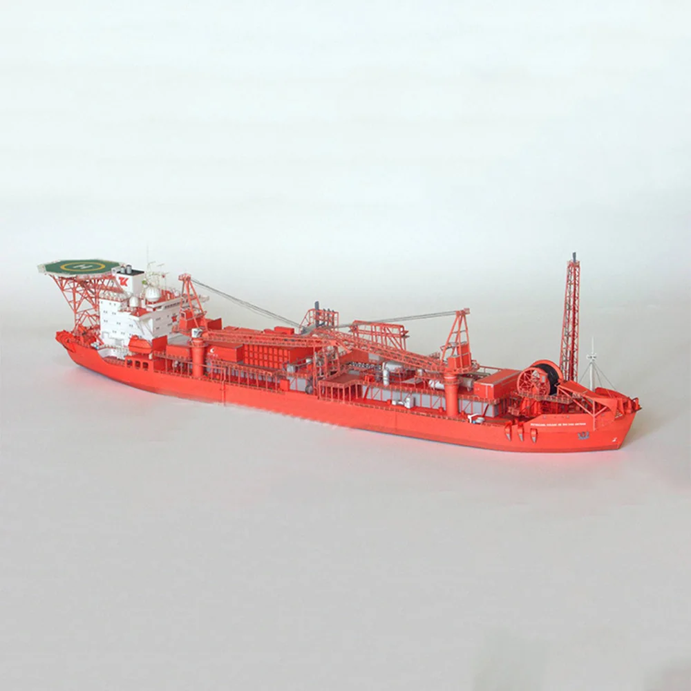 1:400 Norway FPSO Offshore Floating Production Storage Tanker Paper Model Ship Model Handmade DIY Assembled Jigsaw Puzzle